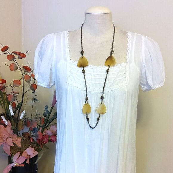 Vintage NEW sandwich jewellery Pendant VTG Art Deco Necklace - Picture 7 of 7